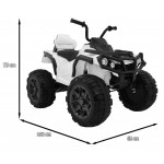 Elektrická štvorkolka Quad ATV 2.4G - biela